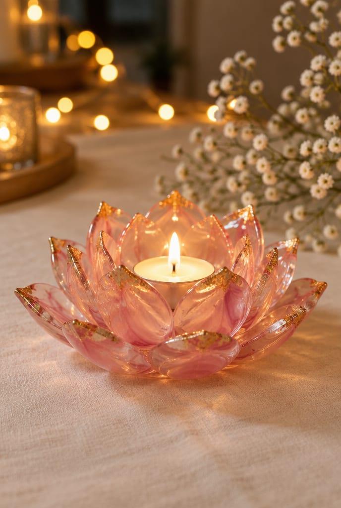 Lotus candle holder